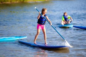 girl on Paddle board