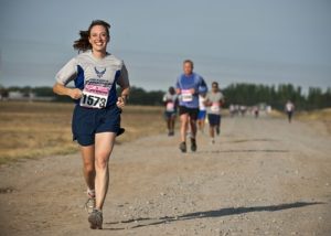 woman running