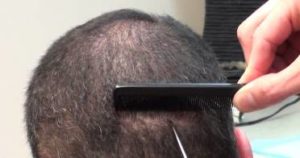 cutting hair