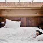 a woman in sleep